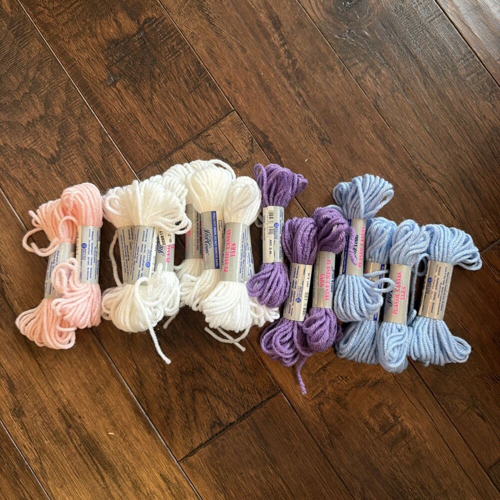 Yarn Lot 16 Skeins Needlepoint Canvas Needleloft J&P Coats NWT Vintage